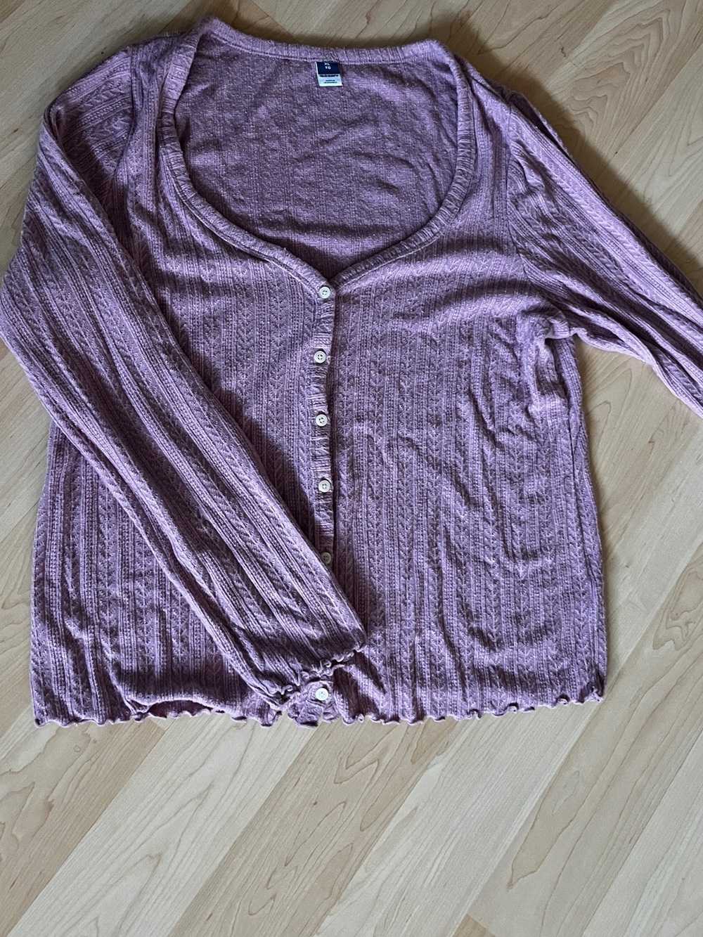 Old Navy Ribbed Knit Top — Light Mauve